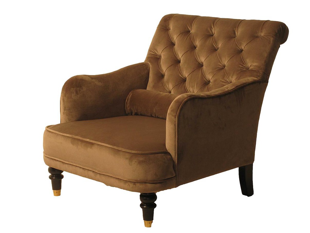 Downton Abbey chair covered in bFelix fabric