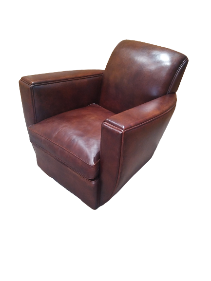 Terry leather club chair