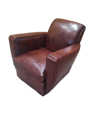 [DRT_207] Terry leather club chair