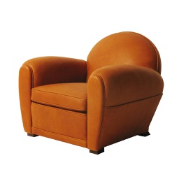 Lanceros leather club chair