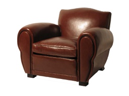 Bolivar leather club chair